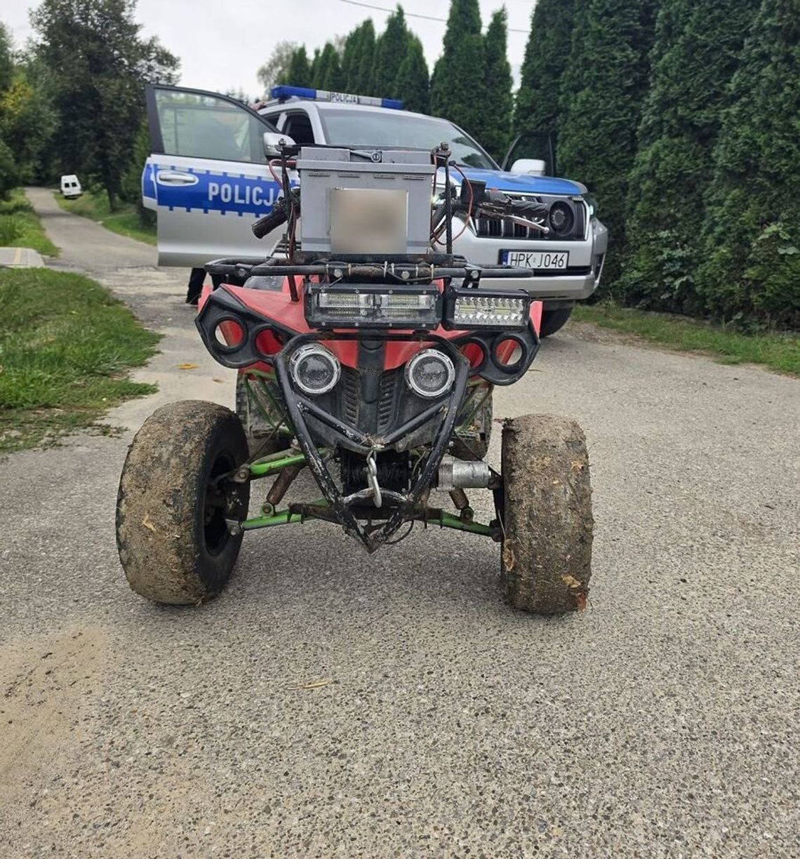 37-latek z blisko 3 promilami za kierownicą quada. Policjanci szybko go zatrzymali