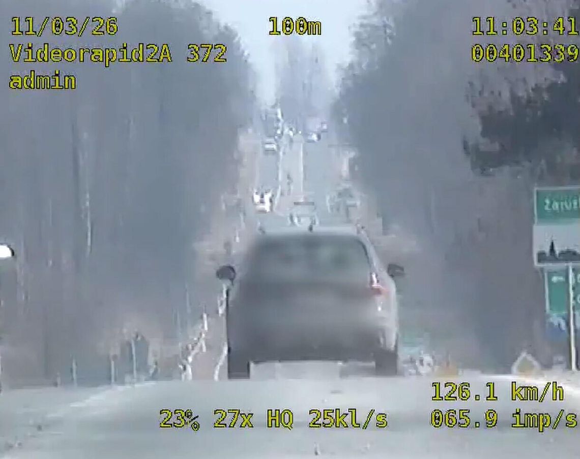 5000 mandatu i 15 punktów. Surowa kara dla recydywisty drogowego za prędkość w zabudowanym