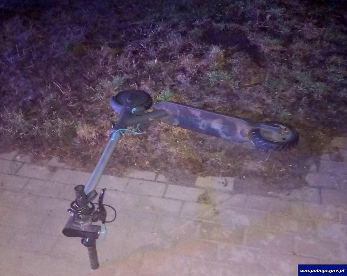 51-latek z ponad 2 promilami chciał przejechać się na hulajnodze. Z rozbitą głową trafił do szpitala 51-latek z ponad 2 promilami chciał przejechać się na hulajnodze. Z rozbitą głową trafił do szpitala