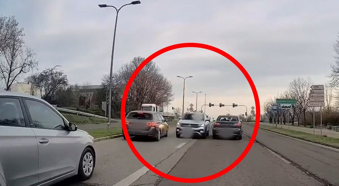 75-latka jechała pod prąd zmuszając innych kierowców do gwałtownego hamowania [WIDEO]