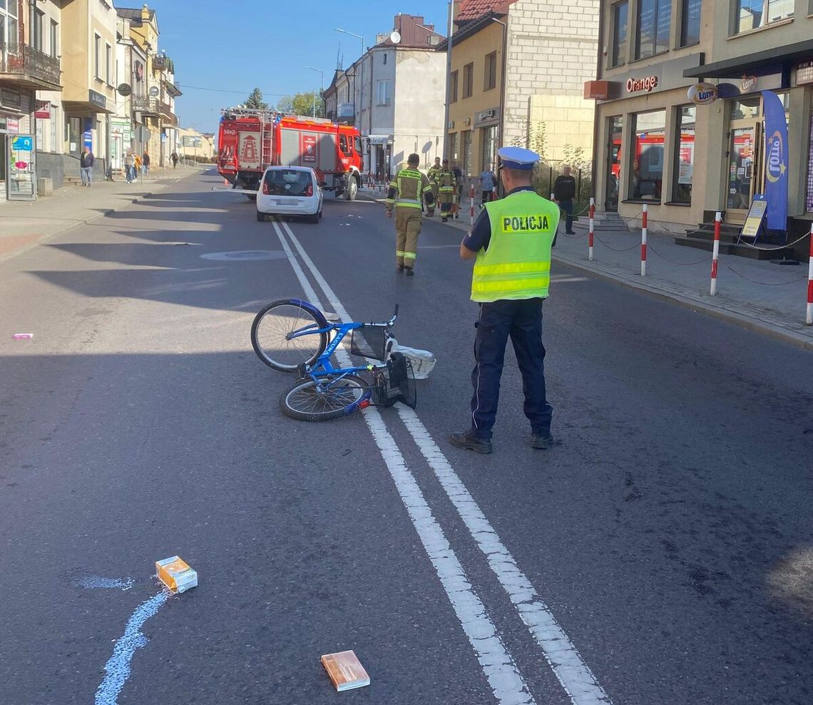 82-latka w volkswagenie potrąciła 64-latkę prowadzącą rower przez przejście. Obie były trzeźwe
