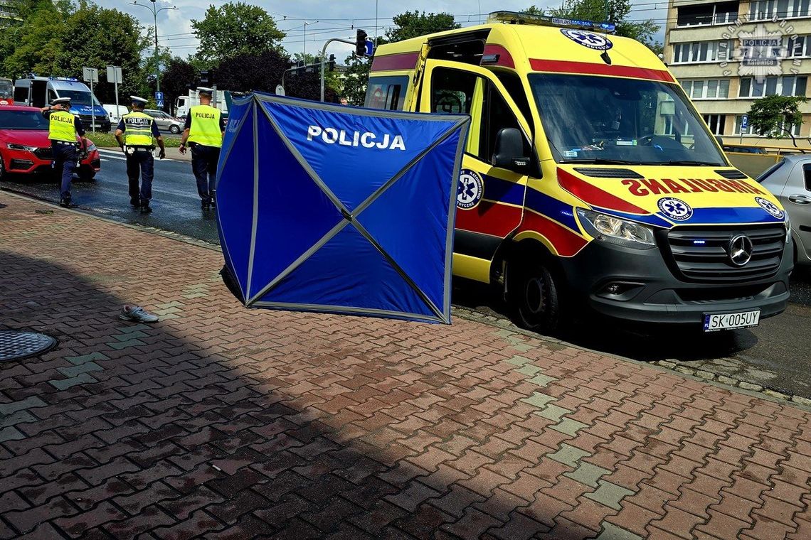 89-latka śmiertelnie potrącona na przejściu dla pieszych. Wtargnęła na zebrę przy czerwonym świetle