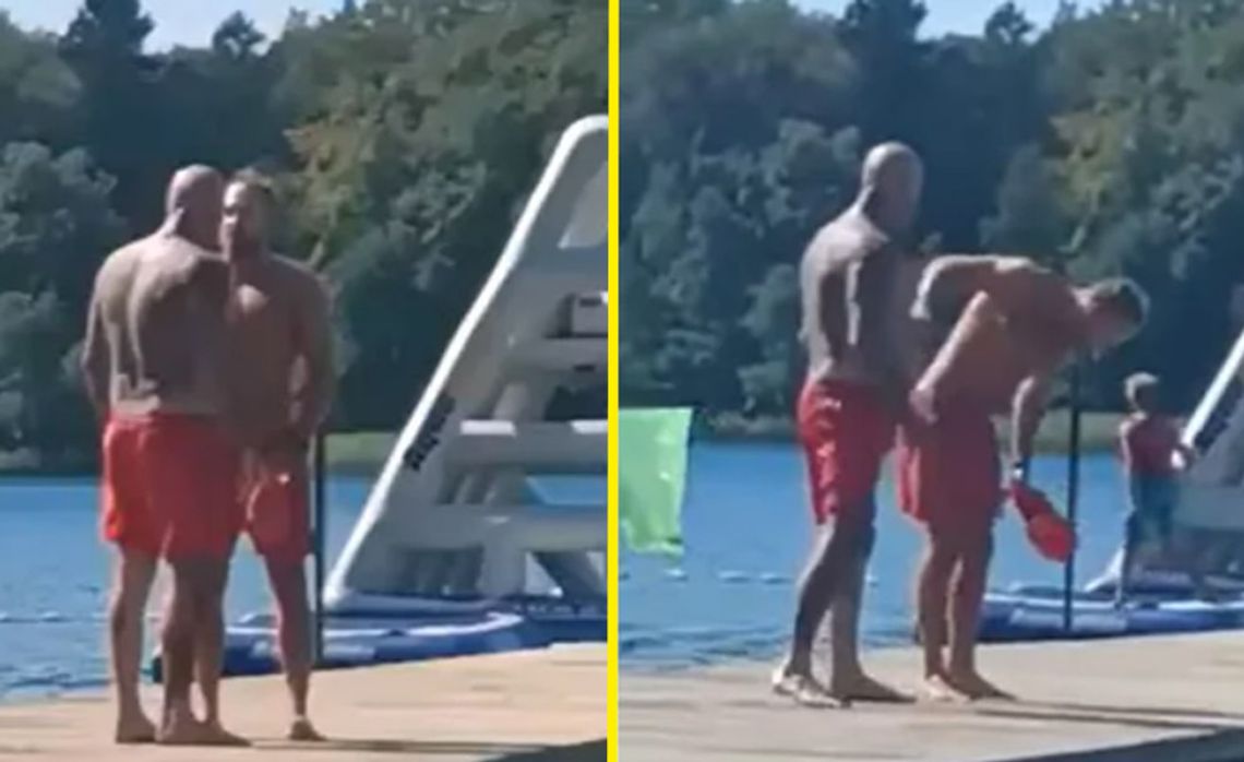 Agresywny kark uderzył ratownika na plaży. Wściekł się, bo zwrócono mu uwagę na regulamin. WIDEO