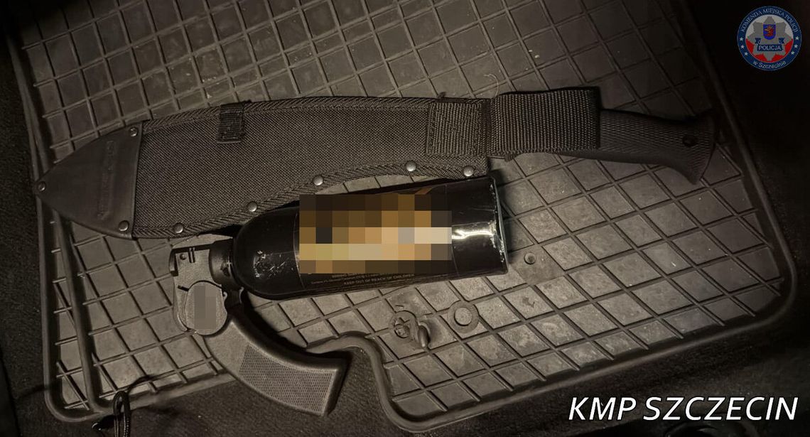 Awanturował się z maczetą i zaatakował ochroniarza gazem. 22-latek tymczasowo aresztowany