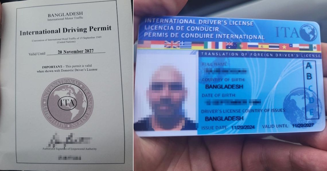 Banglijczyk pokazał policjantom lewe prawko. Gdy się połapali, wyjął drugie - też fałszywe