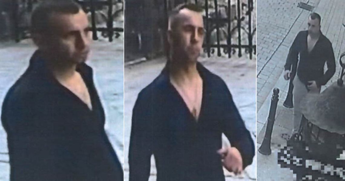 Brutalna napaść pod lokalem we Wrocławiu. Policjanci szukają mężczyzny ze zdjęcia