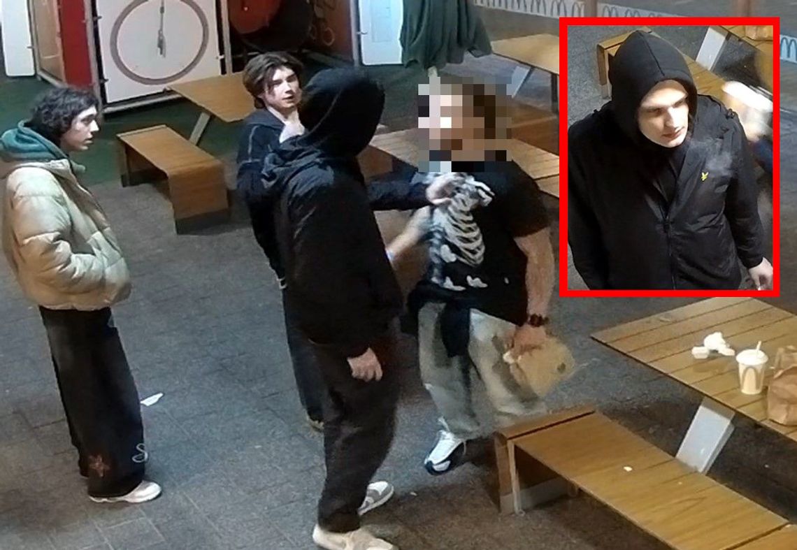 Brutalny atak w restauracji. Napastnik złamał ząb ofierze, policja opublikowała jego zdjęcie