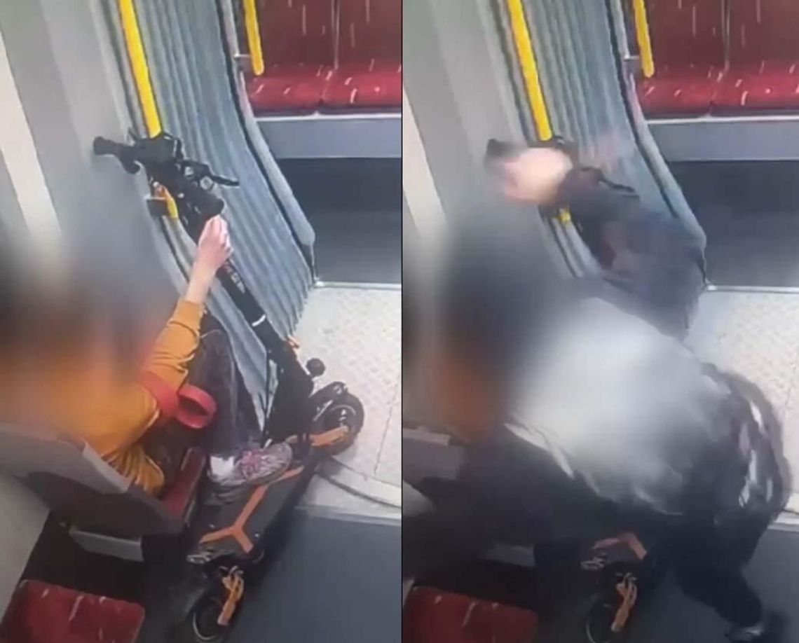 Brutalny atak w tramwaju. Policja zatrzymała 18-latka Brutalny atak w tramwaju. Policja zatrzymała 18-latka