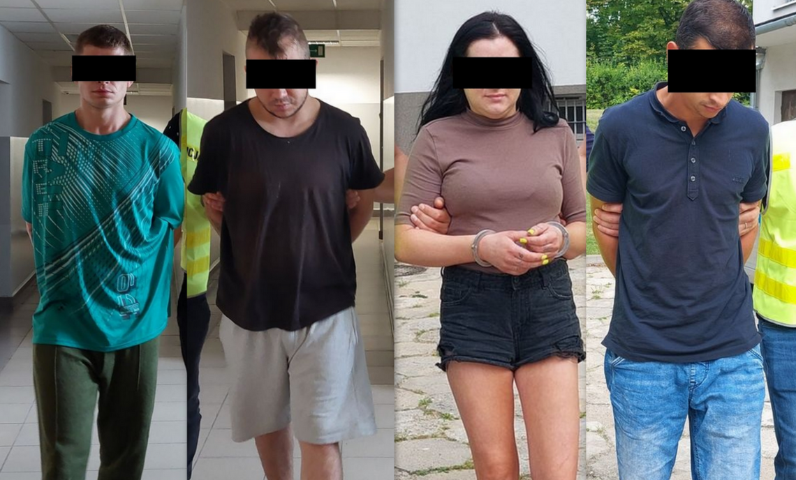 Brutalny rozbój z kastetem i bronią gazową. Trzech mężczyzn trafiło do aresztu, kobieta pod dozorem