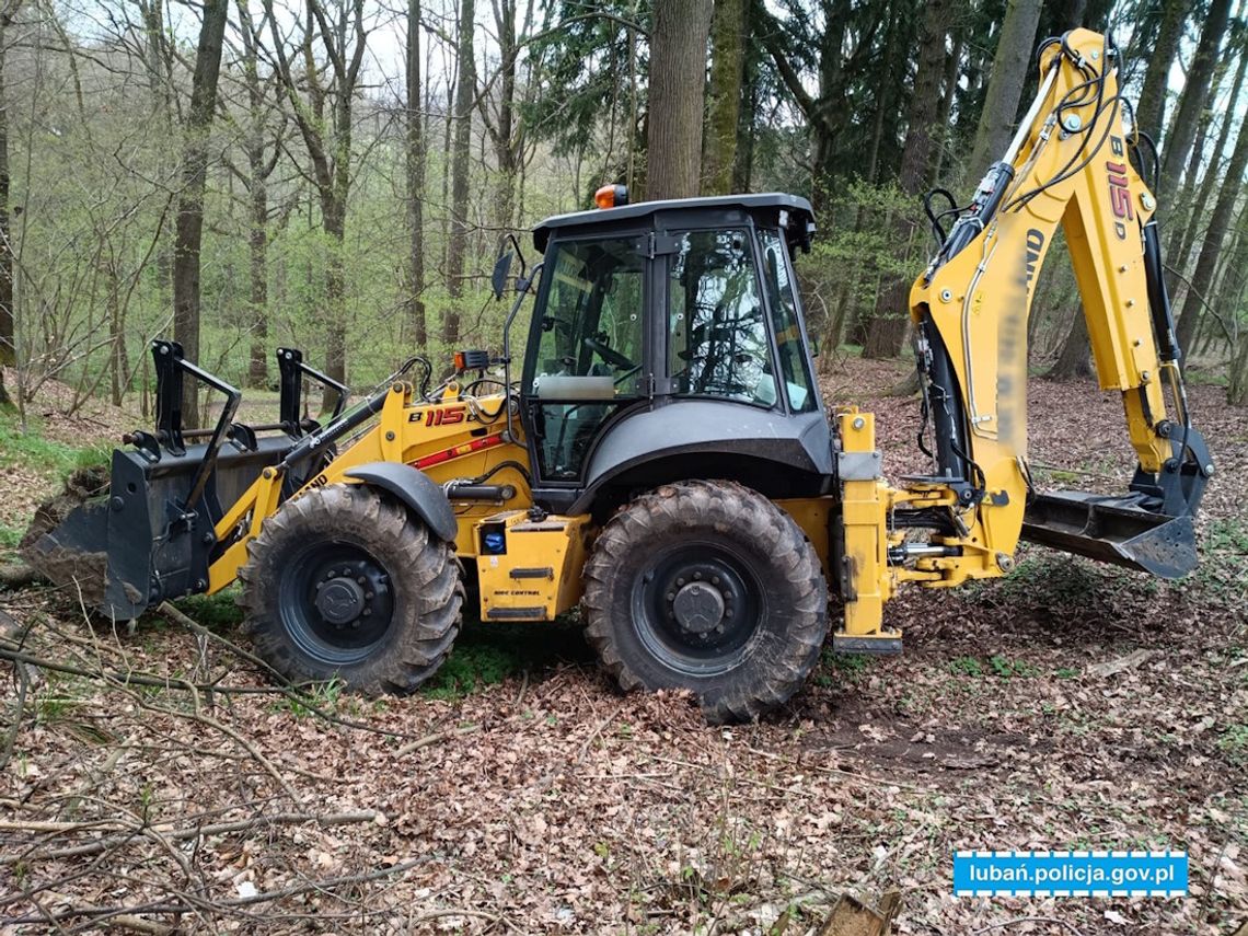 Budowlańcy okradzeni podczas przerwy w pracy. Złodziej odjechał koparką wartą 650 tysięcy złotych