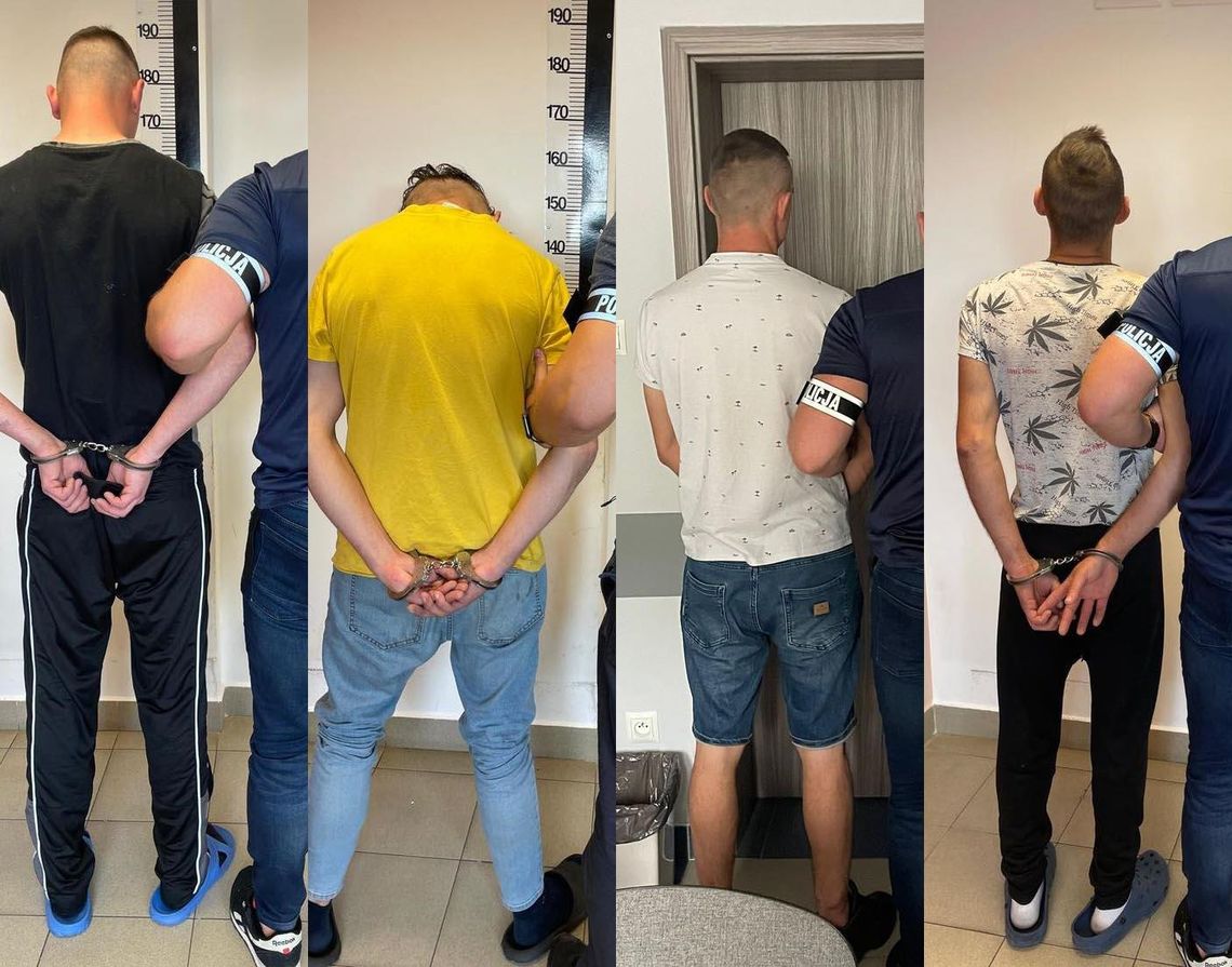 Było ich czterech i jechali oplem. Kierowca przyznał się, że wciągał, wszyscy odpowiedzą za posiadanie, najwięcej było schowane w majtkach