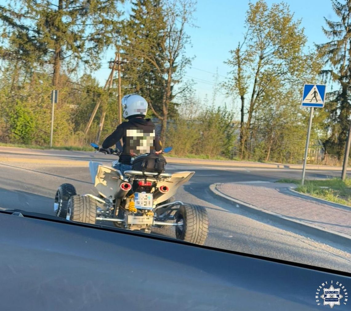 Celowo wprowadzał quada w poślizg. Mężczyzna pożegnał się za to z prawkiem