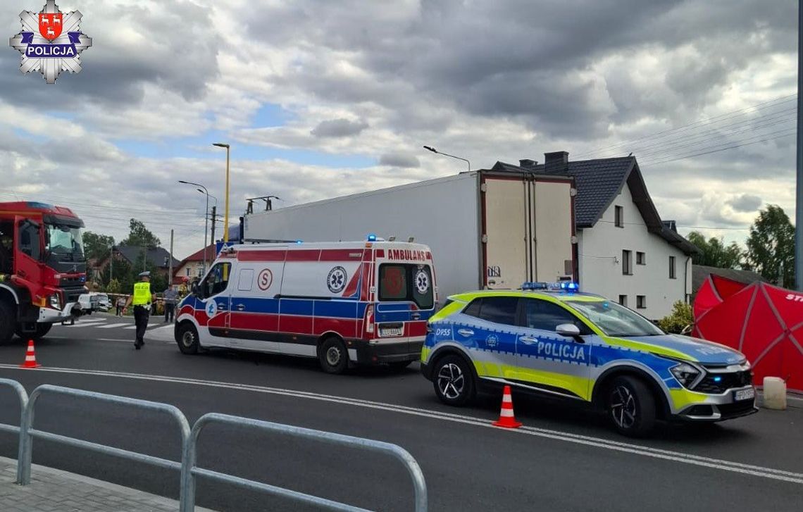 Ciężarówka śmiertelnie potrąciła kobietę. Trwa wyjaśnianie okoliczności tragedii Ciężarówka śmiertelnie potrąciła kobietę. Trwa wyjaśnianie okoliczności tragedii