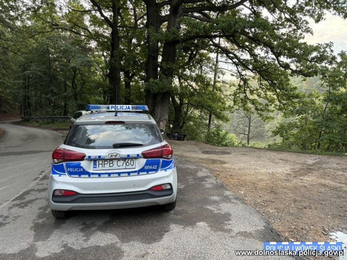 Citroen wjechał w zaparkowane auto i spadł z 20-metrowej skarpy. 20-letnia kierująca była pijana