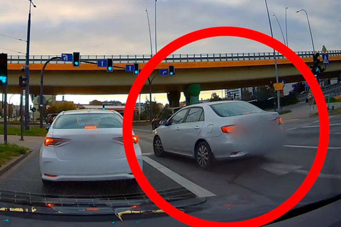 Cwaniacy drogowi chcieli być sprytniejsi od innych. Policja dostała nagranie Cwaniacy drogowi chcieli być sprytniejsi od innych. Policja dostała nagranie