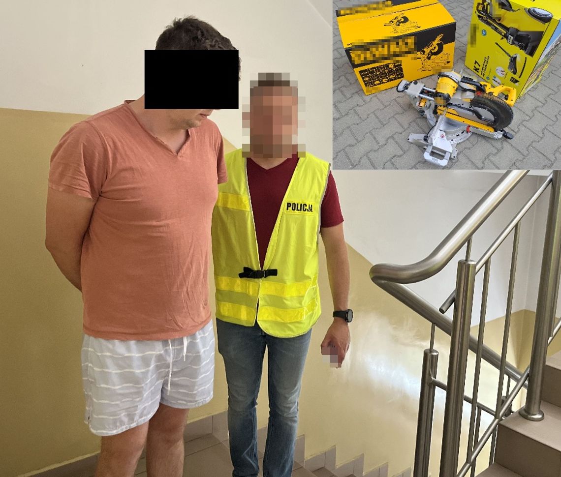 Cwany 28-latek kradł w marketach budowlanych "na mydelniczkę". Wyniósł towar za 10 tysięcy i dopiero wpadł