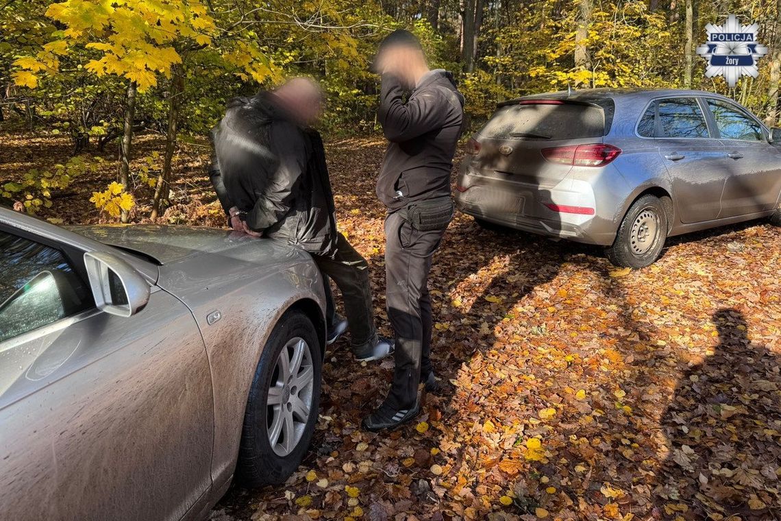 Diler uciekał samochodem, a potem pieszo przez las. Zatrzymali go po kilkusetmetrowym pościgu Diler uciekał samochodem, a potem pieszo przez las. Zatrzymali go po kilkusetmetrowym pościgu