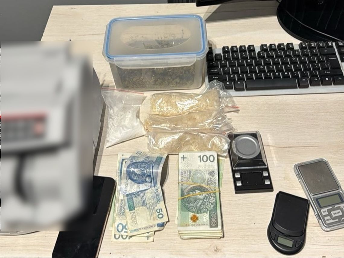 Dilerzy trzymali narkotyki w całodobowym magazynie. Policjanci zatrzymali młodą parę z Ukrainy