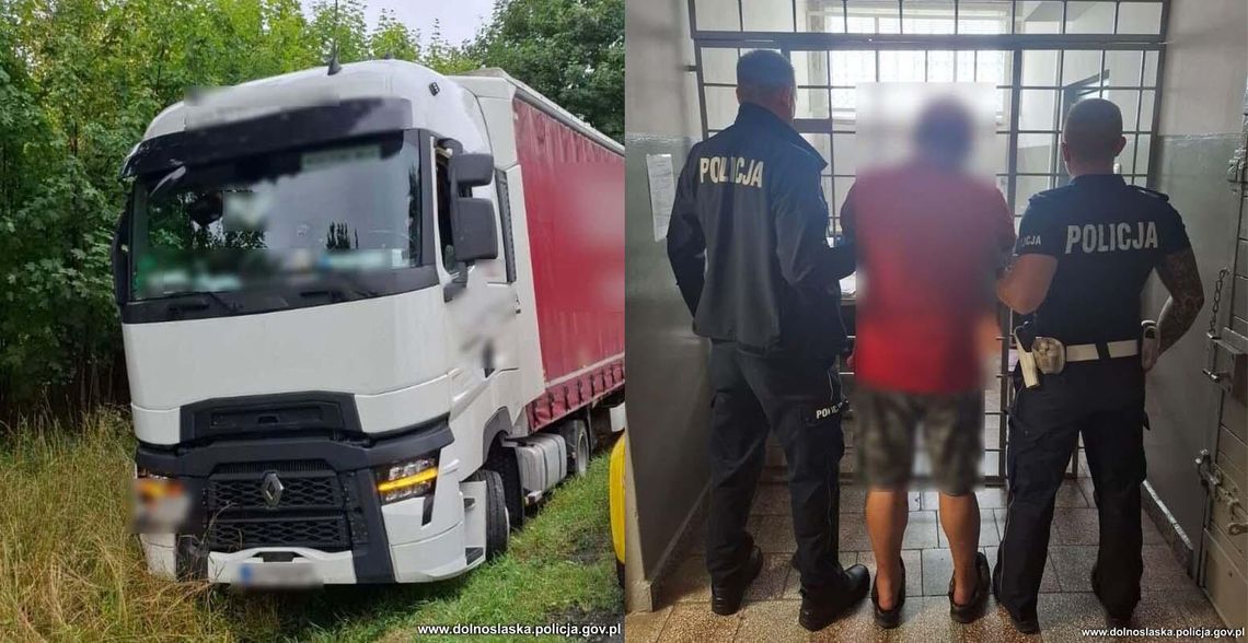 Do emerytury niedaleko, a teraz będzie musiał zmienić zawód. Pijany kierowca tira wjechał do rowu Do emerytury niedaleko, a teraz będzie musiał zmienić zawód. Pijany kierowca tira wjechał do rowu