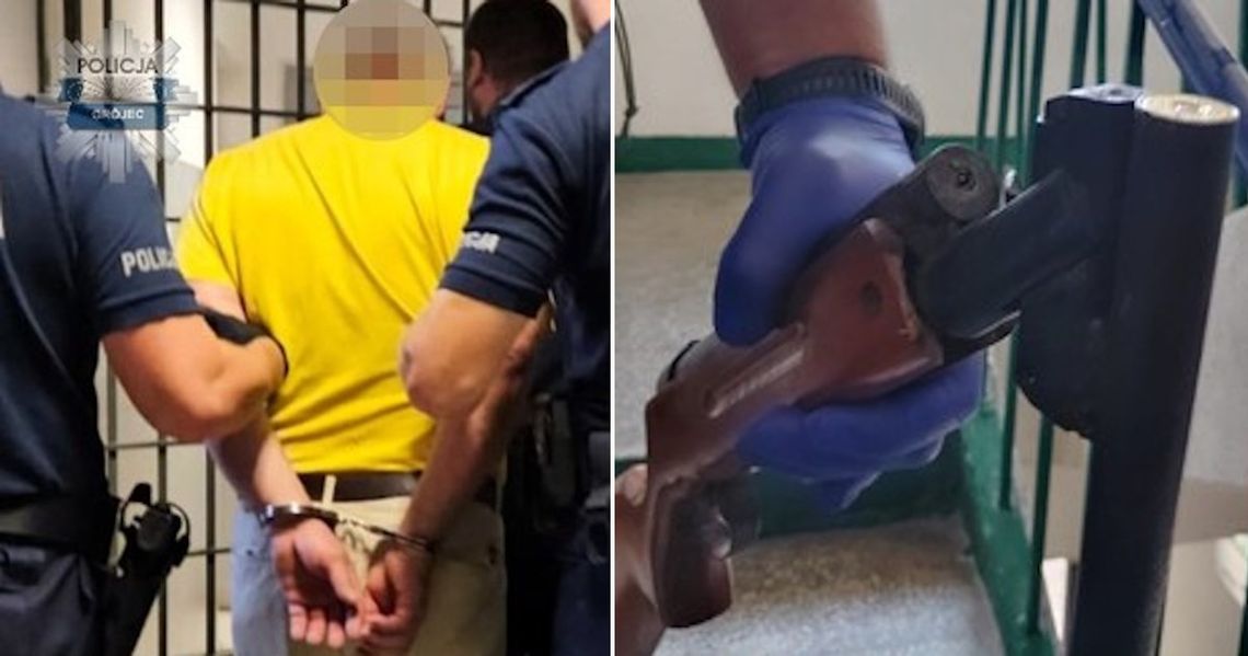 Dramatyczna akcja policji. Pojechali pomóc mężczyźnie, w mieszkaniu wycelował w nich broń