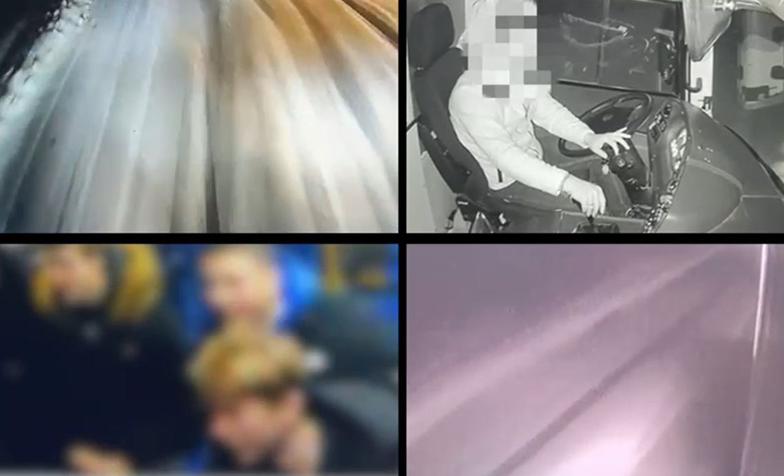 Driftował autobusem na zaśnieżonej drodze. Chciał zrobić frajdę nastolatkom, stracił prawo jazdy