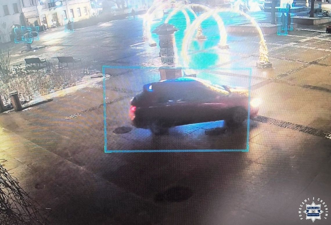 Driftował na płycie rynku i jeździł po chodnikach. kierowca mitsubishi zebrał 154 punkty karne