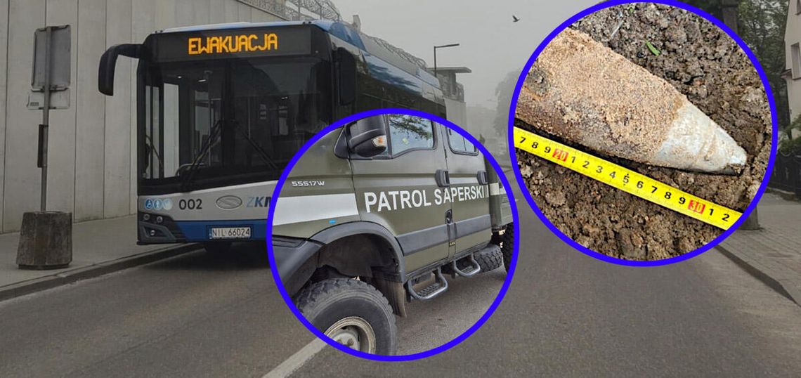 Dwa pociski artyleryjskie w murach więzienia. Zostały znaleziono przypadkowo