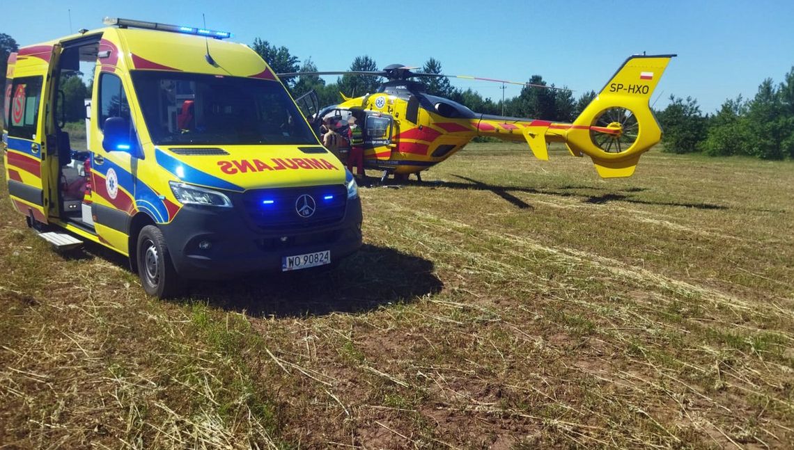 Dwaj mężczyźni ciężko ranni po eksplozji w warsztacie samochodowym. Dramatyczna akcja na Mazowszu