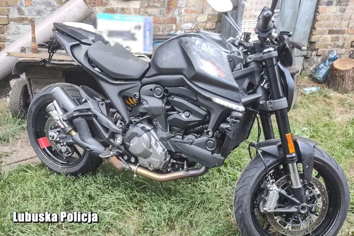 Dwie dziuple, a w nich kradzione motocykle za ponad pół miliona. Właśnie rozbierali je na części