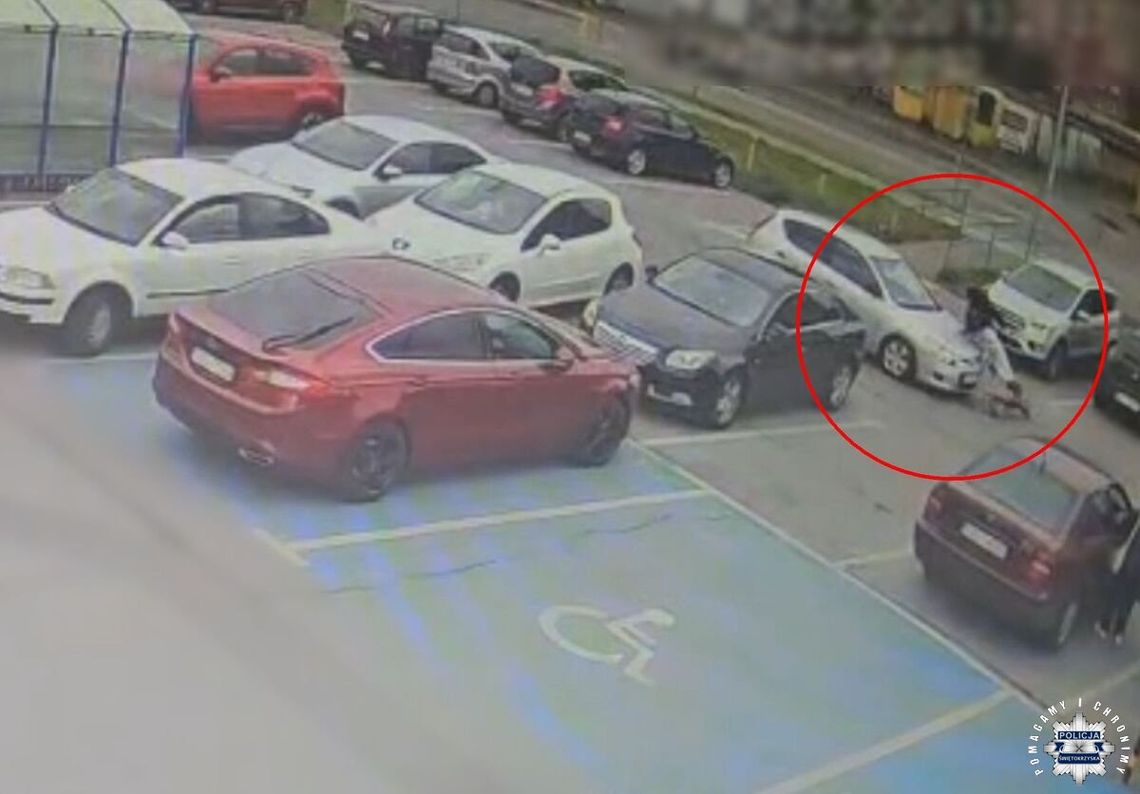 Dziewczynka na hulajnodze elektrycznej wyjechała spomiędzy samochodów wprost pod koła nadjeżdżającego auta Dziewczynka na hulajnodze elektrycznej wyjechała spomiędzy samochodów wprost pod koła nadjeżdżającego auta