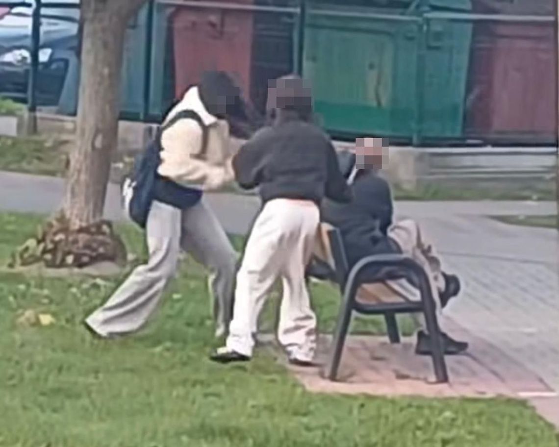 Dziewczynki pobiły mężczyznę siedzącego na ławce w parku. Zaatakowały go patykami