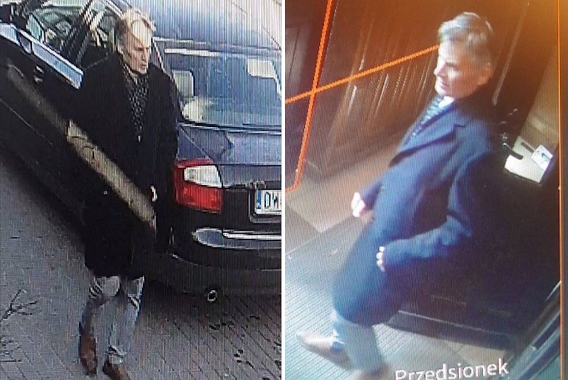 Elegancki mężczyzna celowo zarysował auta na parkingu. Policja opublikowała zdjęcia i prosi o pomoc