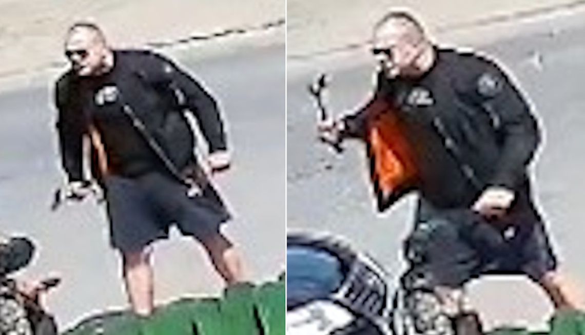 Groził innemu kierowcy przedmiotem przypominającym siekierę. Jeśli go poznajesz - powiadom policję Groził innemu kierowcy przedmiotem przypominającym siekierę. Jeśli go poznajesz - powiadom policję