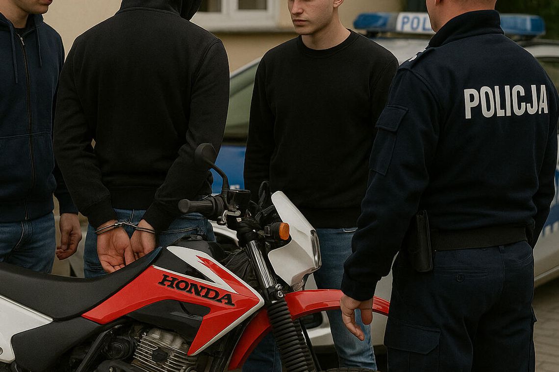Jechali we trzech na jednym motocyklu. Wszyscy byli pijani i trafili na dołek