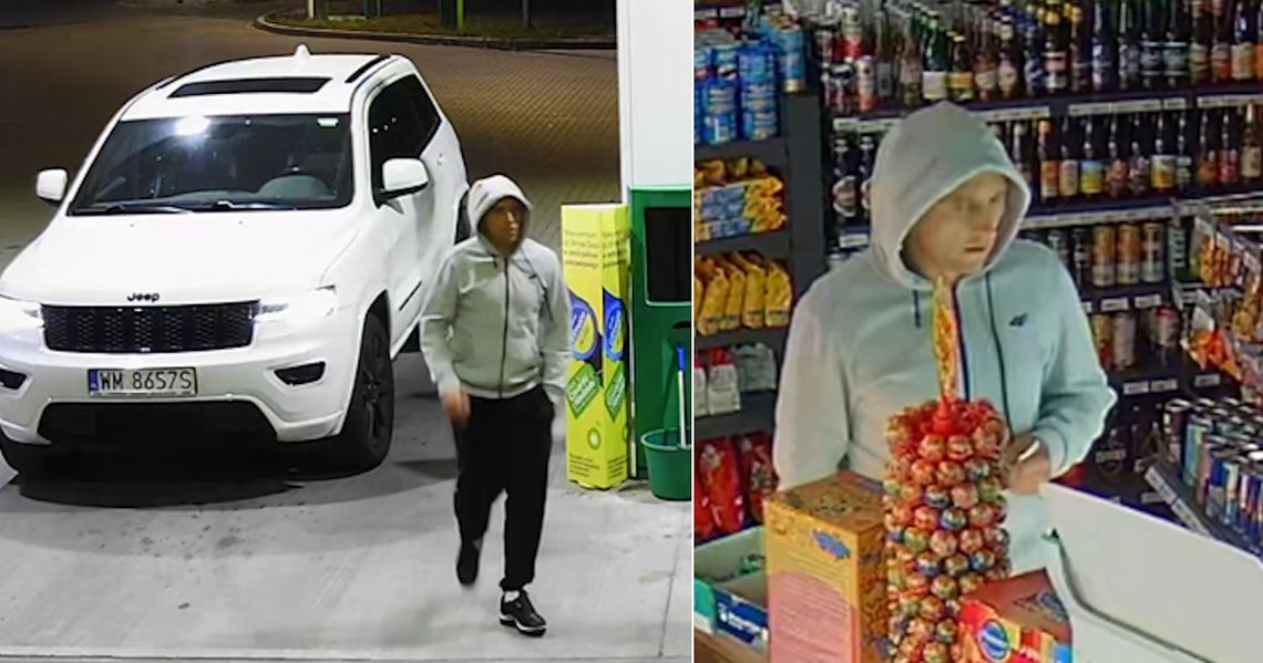 Jeśli go poznajesz, powiadom policję. Mężczyzna ze zdjęcia brał udział w kradzieży dwóch samochodów