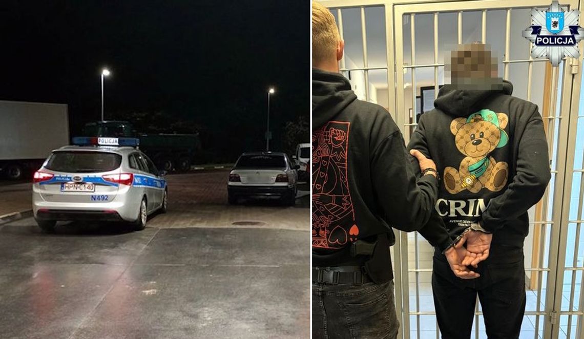 Kierował BMW bez prawka, ale z narkotykami. Wyrzucił metamfetaminę na oczach policjantów