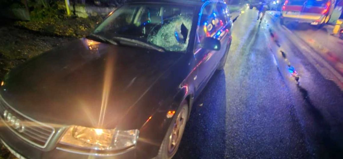Kierowca audi śmiertelnie potrącił pieszą. 85-latka przechodziła po zmroku w niedozwolonym miejscu