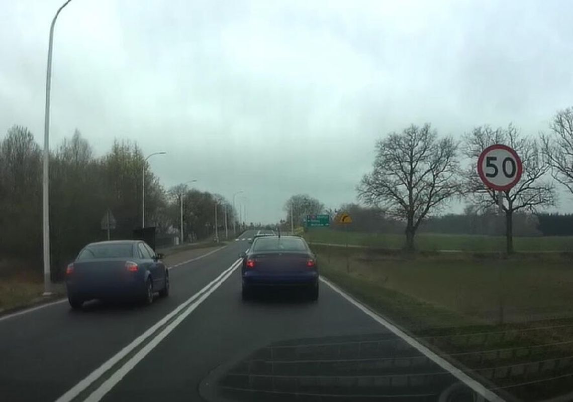 Kierowca audi ukarany za niebezpieczne wyprzedzanie dzięki nagraniu innego kierowcy