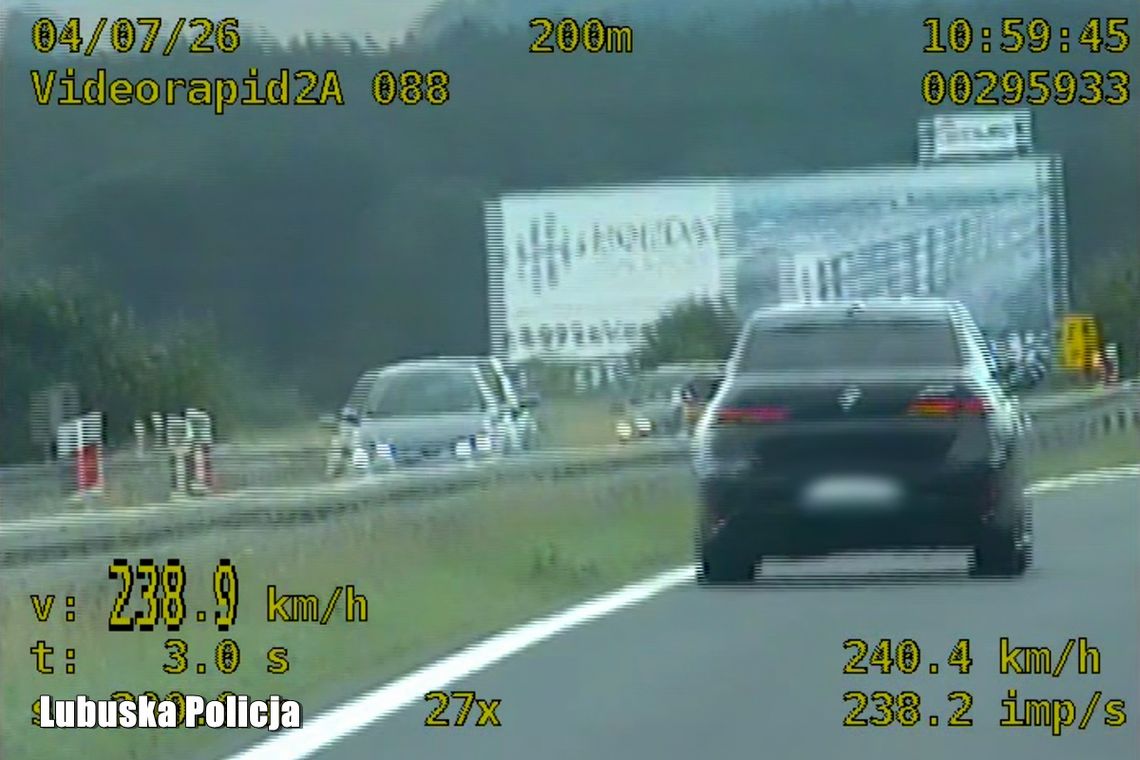 Kierowca BMW mocno przesadził na ekspresówce. Pomiar pokazał 238 km/h Kierowca BMW mocno przesadził na ekspresówce. Pomiar pokazał 238 km/h