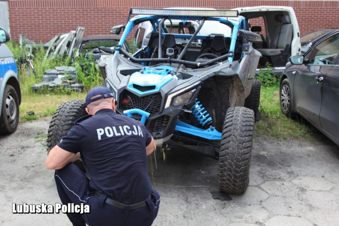 Kierowca buggy prawie zabił pieszego i uciekł. Pojazd wywiózł do innego województwa