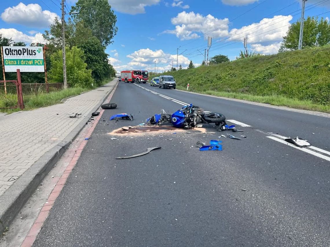 Kierowca busa zajechał drogę motocykliście, kierowca jednośladu zginął na miejscu