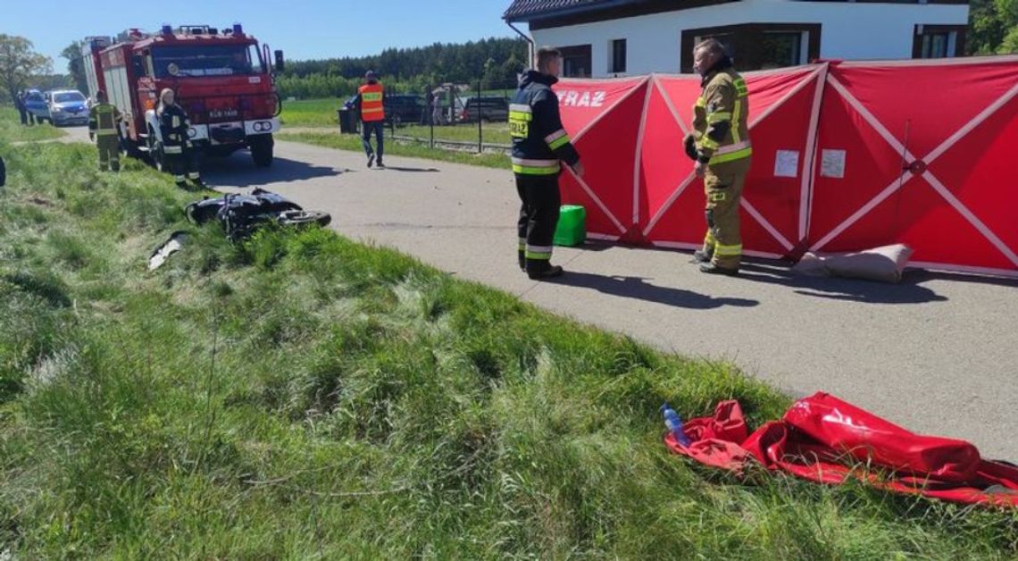 Kierowca osobówki wymusił pierwszeństwo na hondzie. W wypadku zginął 30-letni motocyklista