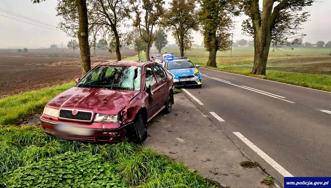 Kierowca pod wpływem amfetaminy potrącił rowerzystę. Ciężko ranny mężczyzna trafił do szpitala