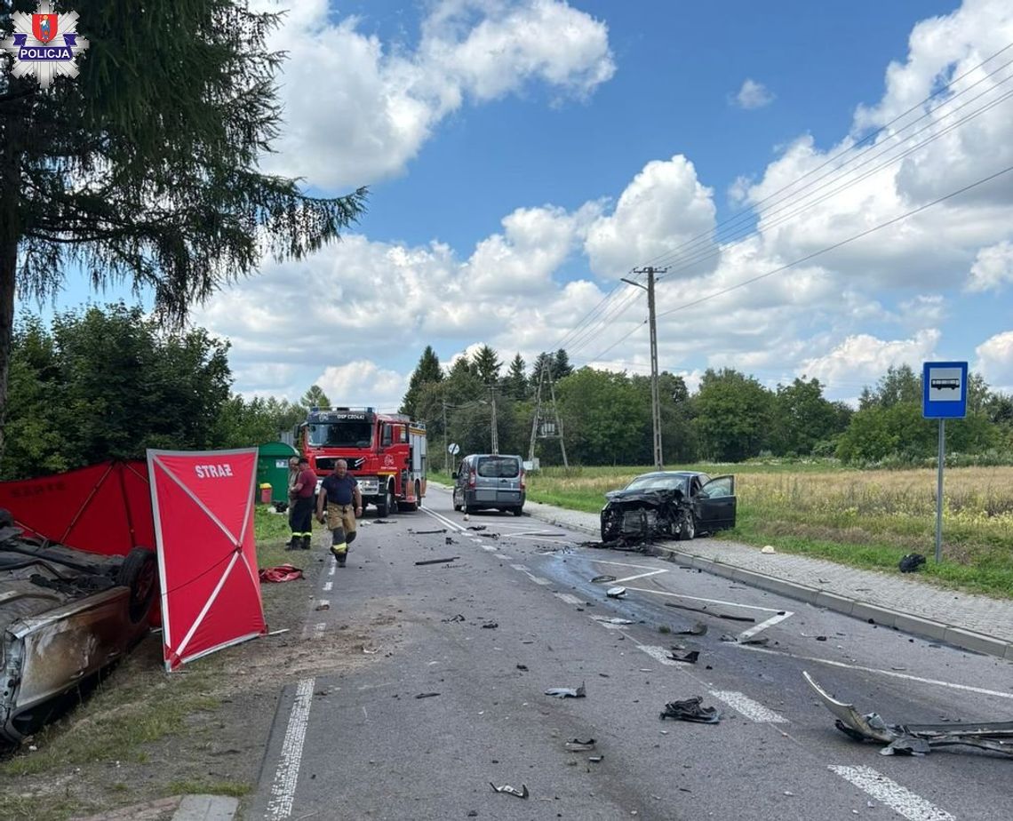 Kierująca citroenem nie ustąpiła pierwszeństwa audi. 64-latka zginęła w wypadku
