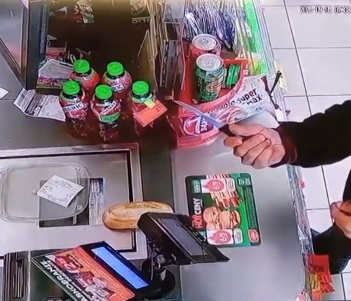 Klient groził kasjerce nożem. Chciał, żeby dała mu pieniądze