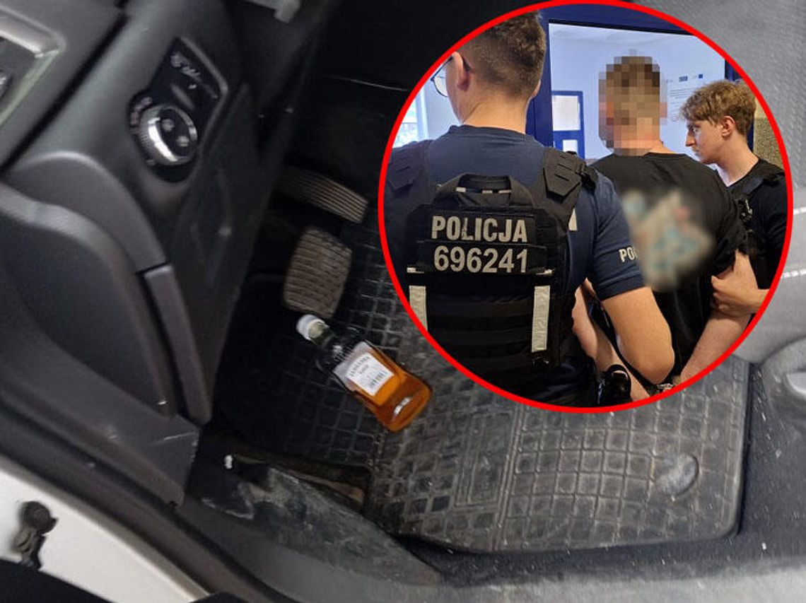 Kompletnie pijany kierowca Opla uderzył w autobus pełen ludzi. W aucie miał niedopitą flaszkę Kompletnie pijany kierowca Opla uderzył w autobus pełen ludzi. W aucie miał niedopitą flaszkę