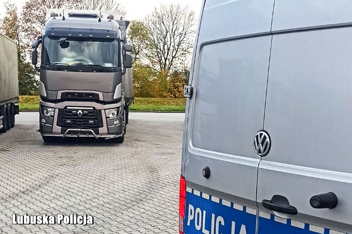 Kompletnie pijany kierowca tira gubił towar i uderzał w inne pojazdy Policja Zielona Góra