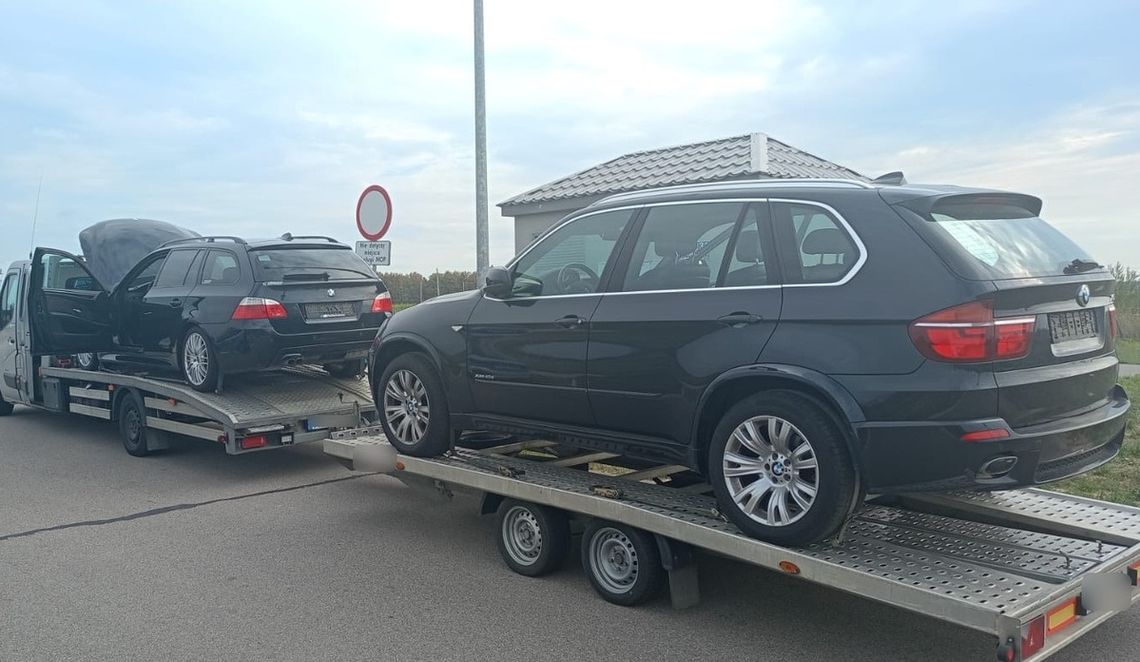 Laweciarz zatrzymany z kradzionym BMW. Dostał zlecenie na transport auta z Niemiec do Litwy