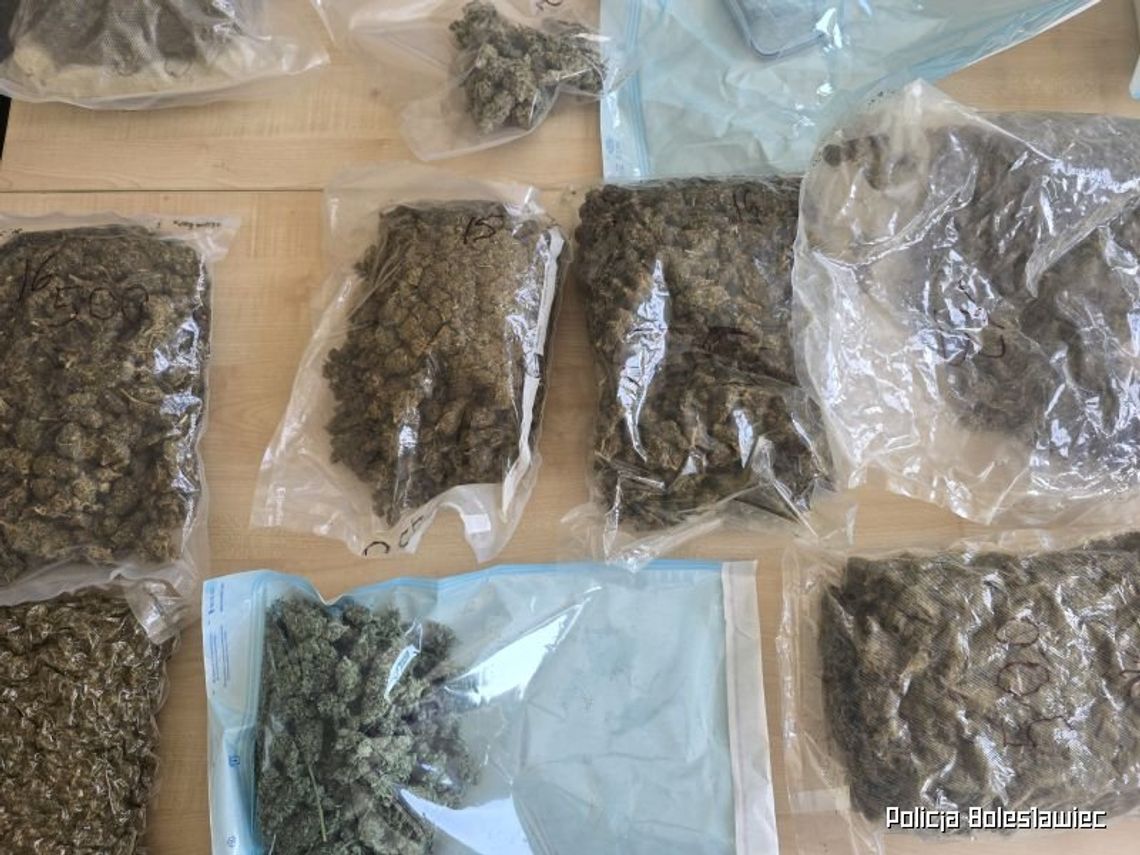 Marihuanę czuć było już na klatce schodowej. 33-latek miał w mieszkaniu blisko 3 kg narkotyków