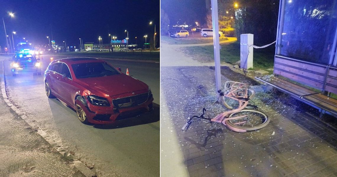 Mercedes zmiótł rowerzystkę na przejściu dla pieszych. Poszkodowana kobieta zginęła na miejscu